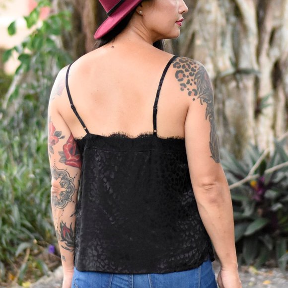 1 SMALL LEFT!😍 Leopard Sateen Camisole - Picture 2 of 3
